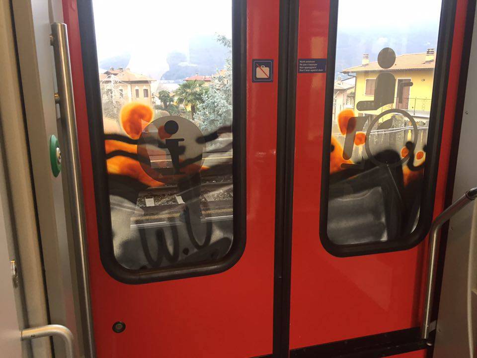 Peter Griffin sul treno