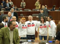 Protesta Movimento 5 Stelle Regione Lombardia