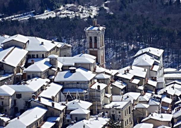 Una gita al sacro Monte dopo la neve