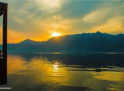 Tramonto sul lago Maggiore