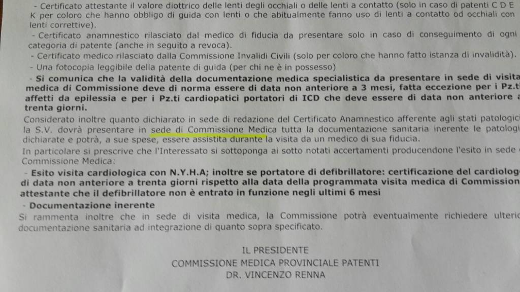 Commissione patenti