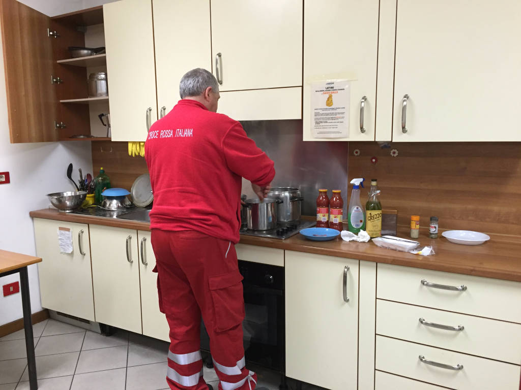 I giovani volontari della CRI di Varese