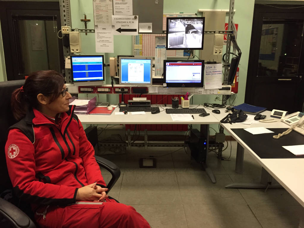 I giovani volontari della CRI di Varese