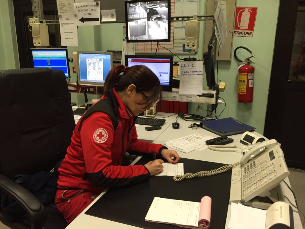 I giovani volontari della CRI di Varese