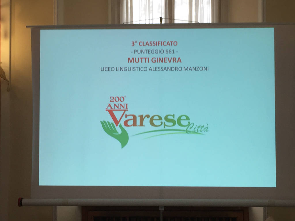 Il logo dei 200 anni di Varese città 