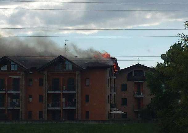 Incendio a Gerenzano