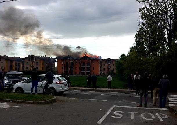 Incendio a Gerenzano