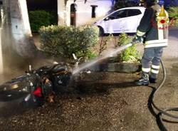 incidente moto cremenaga vigili del fuoco