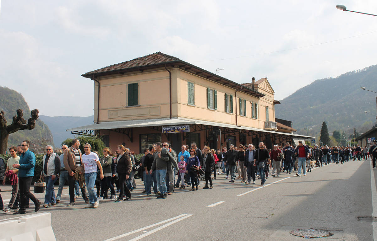 La protesta dei frontalieri