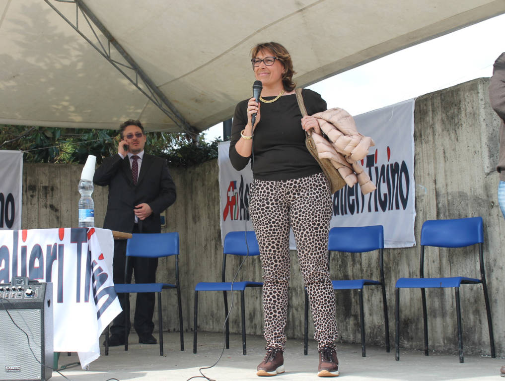 La protesta dei frontalieri