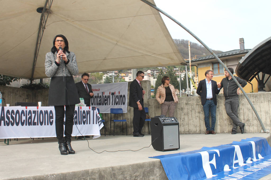 La protesta dei frontalieri