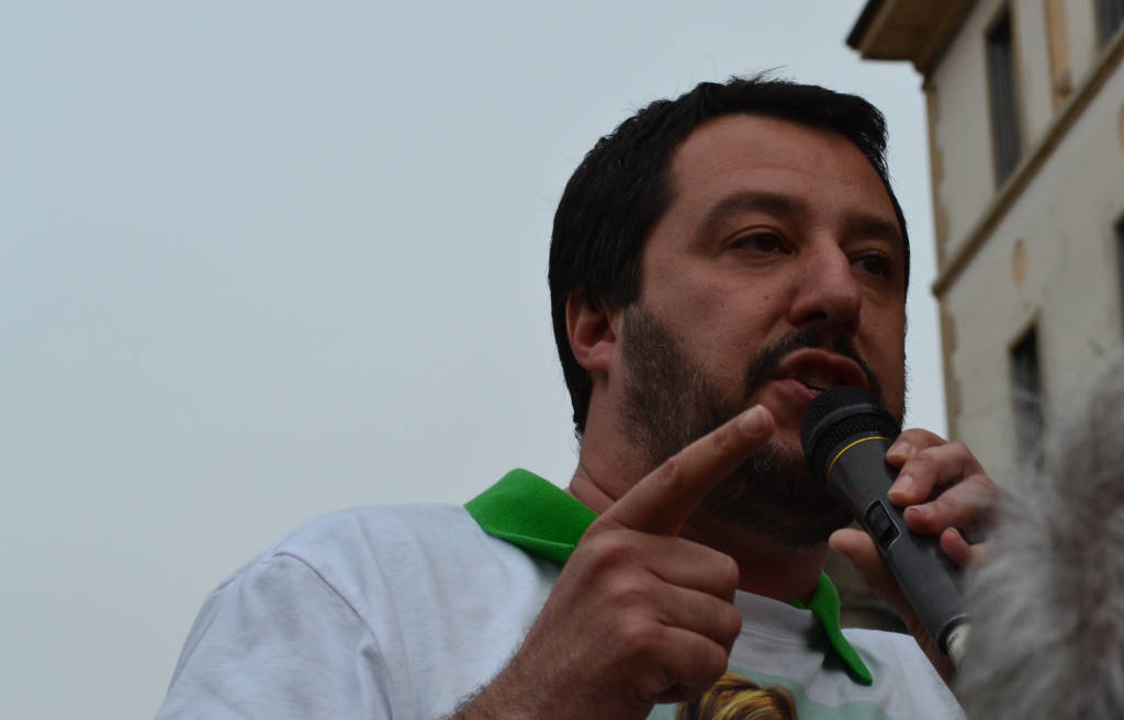 Matteo Salvini a Busto