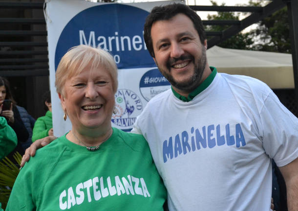 Matteo Salvini a Castellanza per Marinella Colombo