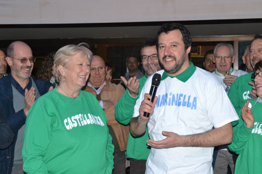 Matteo Salvini a Castellanza per Marinella Colombo