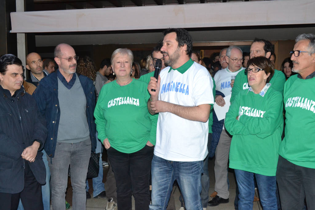 Matteo Salvini a Castellanza per Marinella Colombo