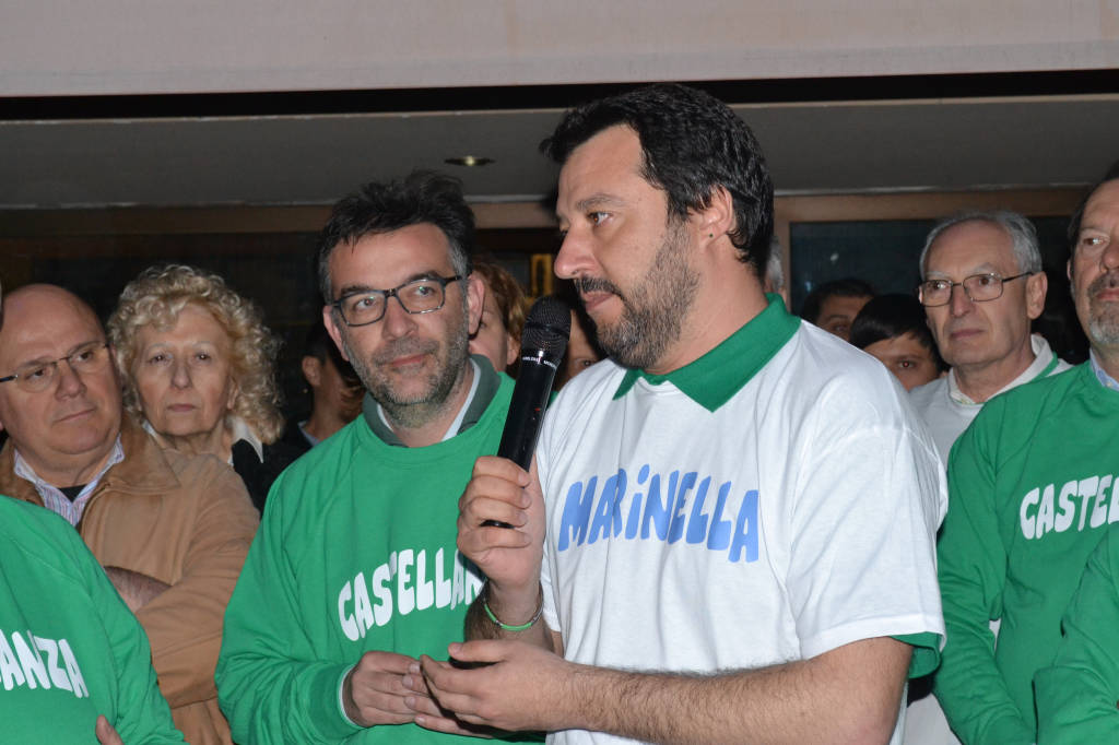 Matteo Salvini a Castellanza per Marinella Colombo