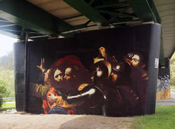 Murales Andrea Ravo Mattoni dedicato a Caravaggio 
