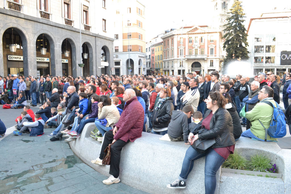 Piazza Montegrappa per le Final Four