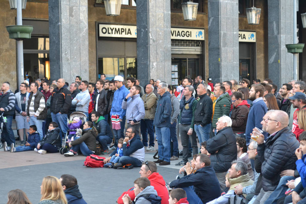 Piazza Montegrappa per le Final Four