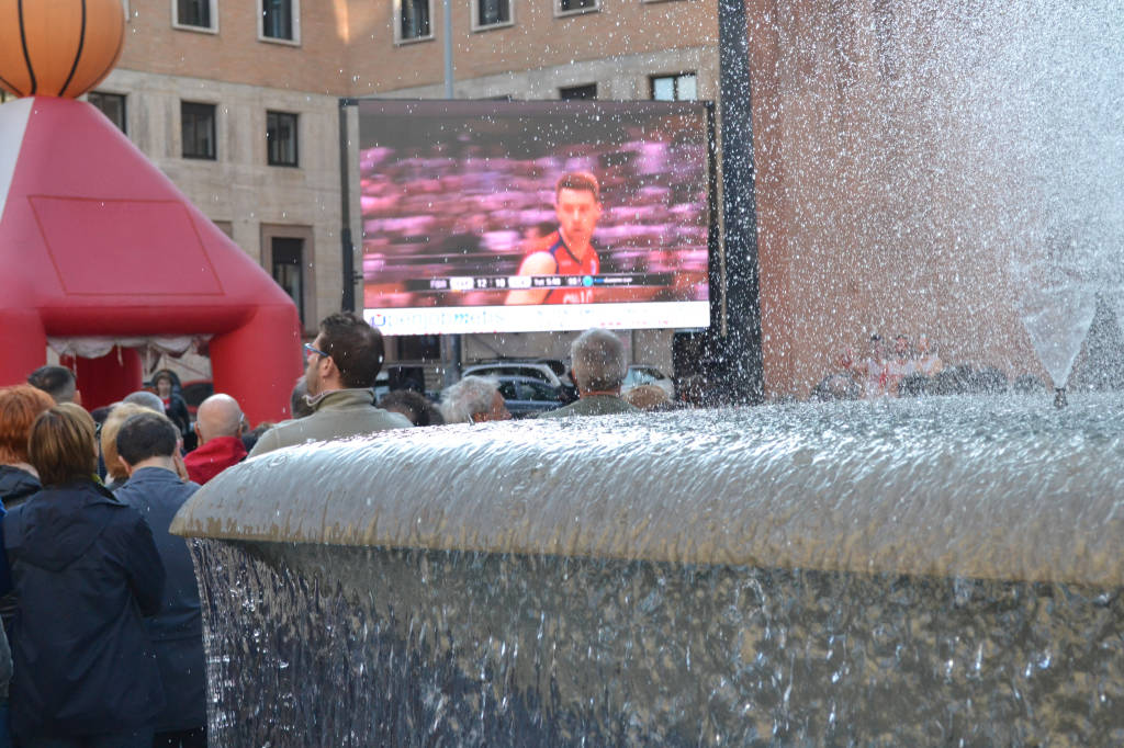 Piazza Montegrappa per le Final Four