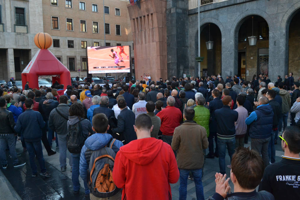 Piazza Montegrappa per le Final Four