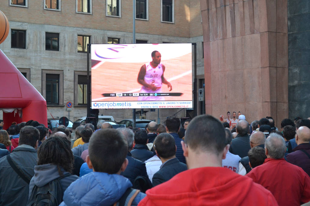 Piazza Montegrappa per le Final Four