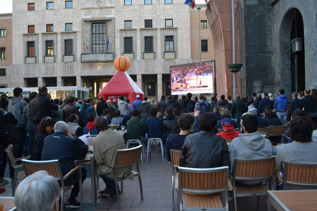 Piazza Montegrappa per le Final Four