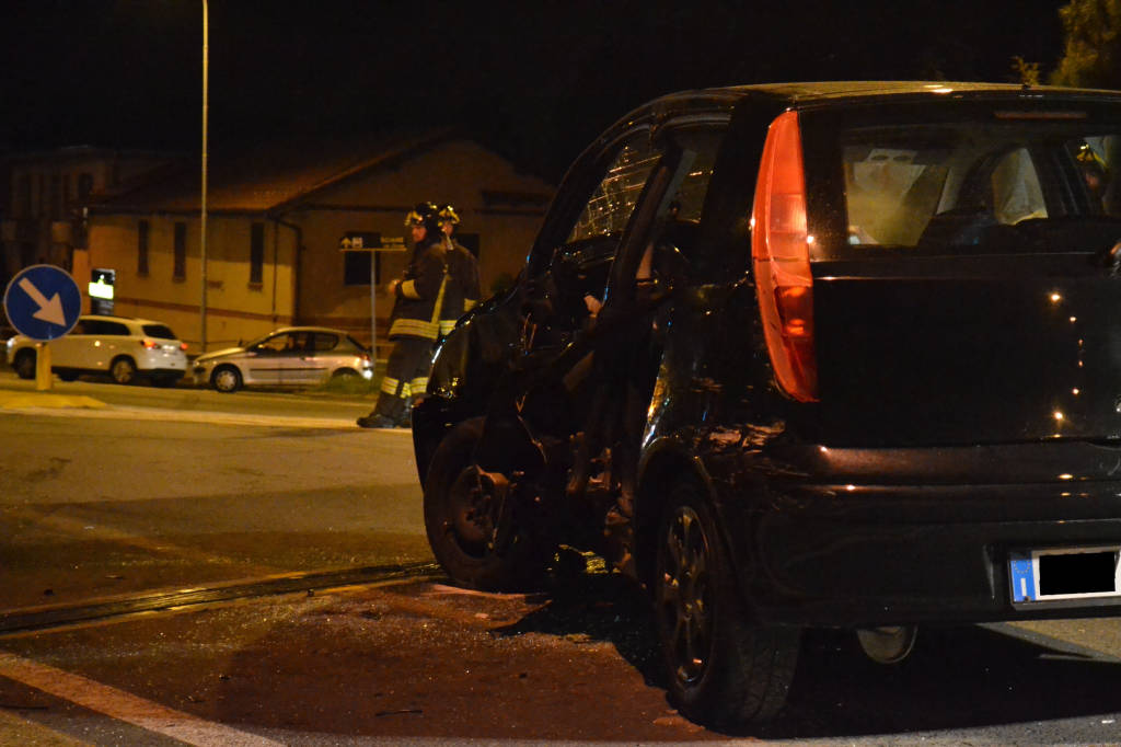 Scontro sul cavalcavia della Mornera