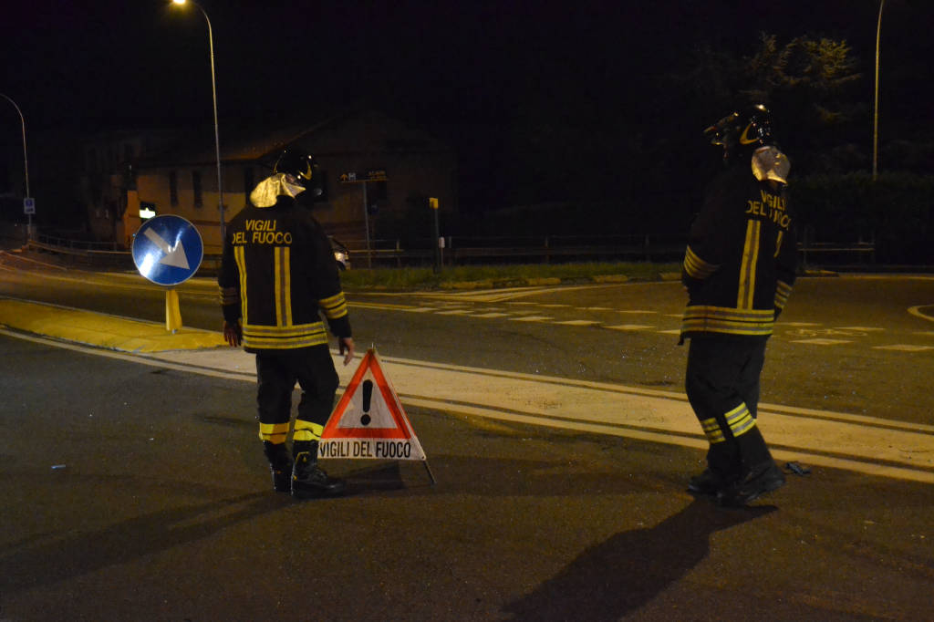 Scontro sul cavalcavia della Mornera