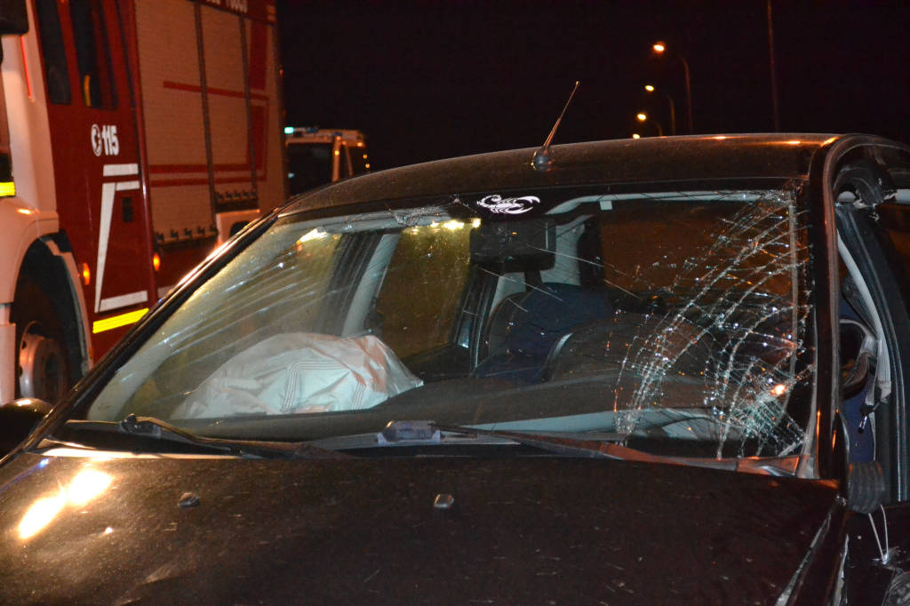 Scontro sul cavalcavia della Mornera