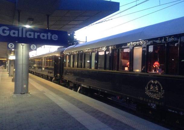 L\'Orient Express in stazione a Gallarate