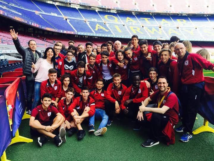 I ragazzi del Torino Club - scuola calcio Marco Parolo, in visita alla Fundation Marcet