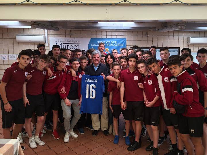 I ragazzi del Torino Club - scuola calcio Marco Parolo, in visita alla Fundation Marcet