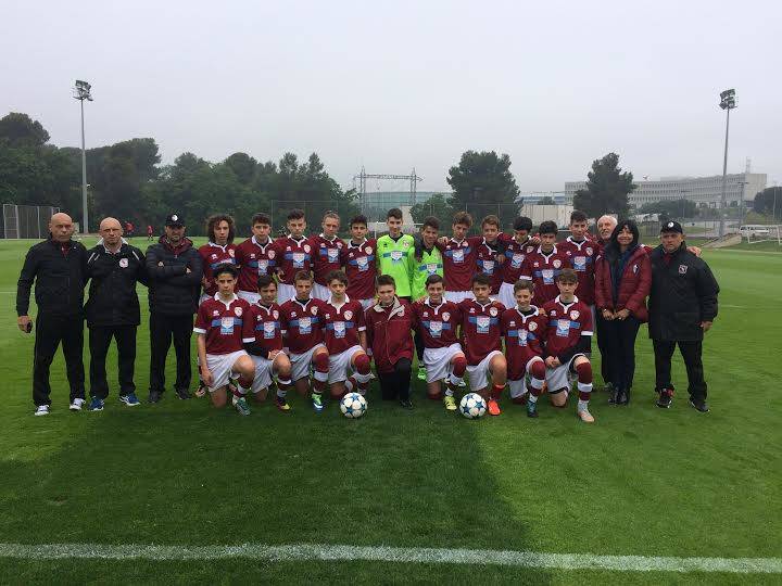 I ragazzi del Torino Club - scuola calcio Marco Parolo, in visita alla Fundation Marcet