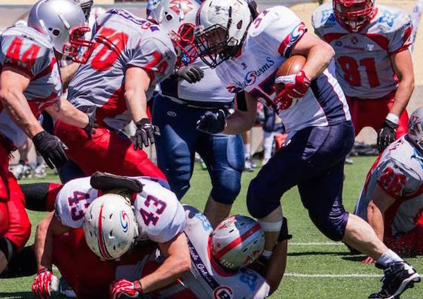 crusaders cagliari blue storms busto football americano