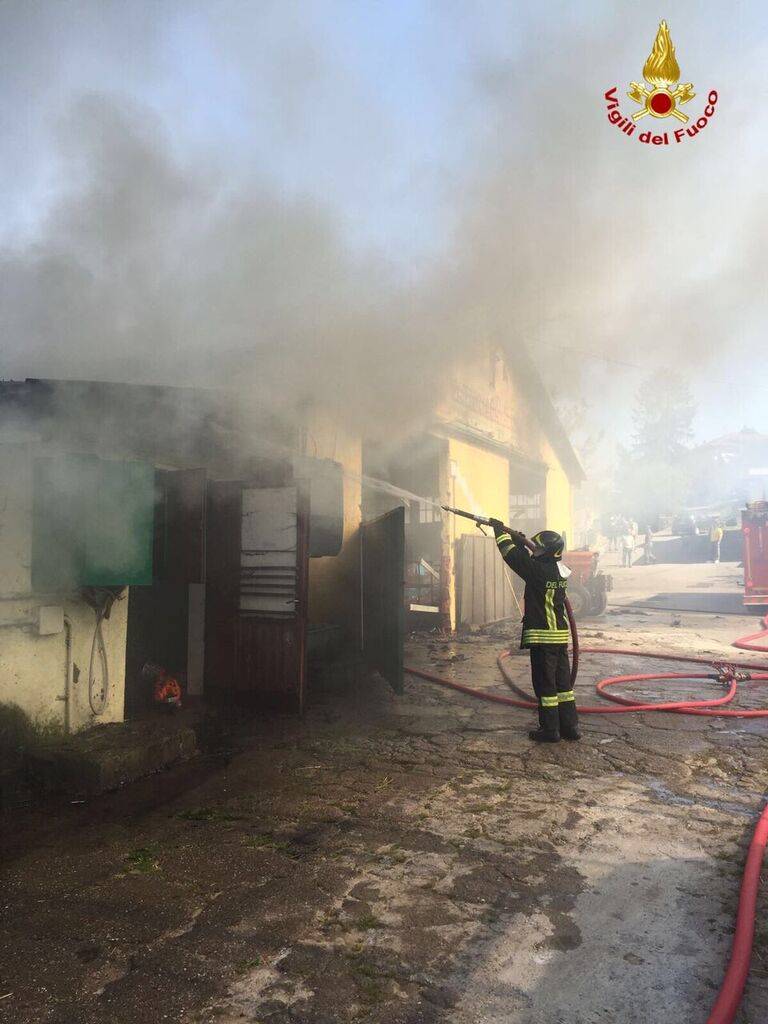 Incendio alla Fattoria Canale