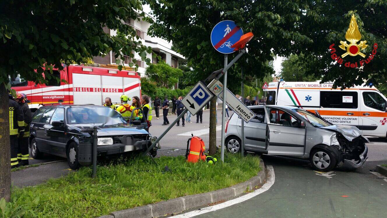Incidente in Via Pisacane a Tradate