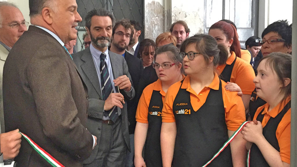 L'inaugurazione del cafè 21