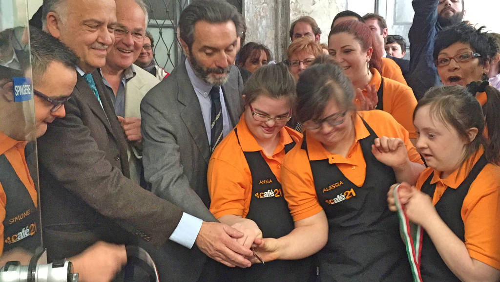L'inaugurazione del cafè 21