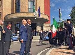 La deposizione della corona ai caduti della Polizia