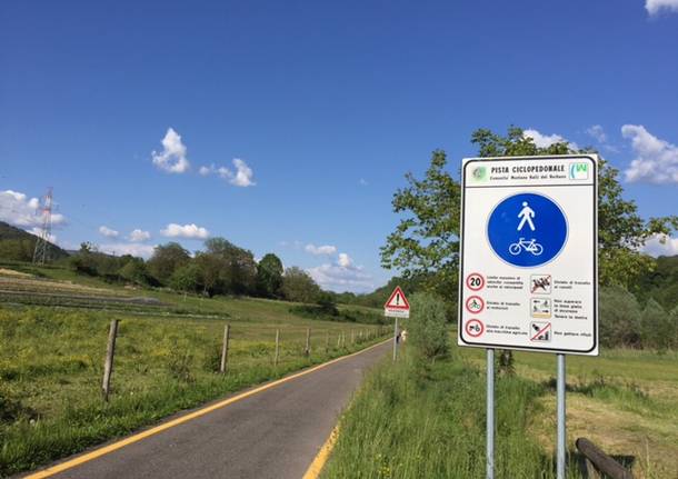 la pista ciclabile cuveglio - rancio valcuvia