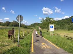 la pista ciclabile cuveglio - rancio valcuvia