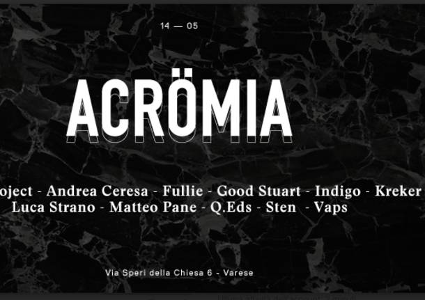 locandina mostra acromia