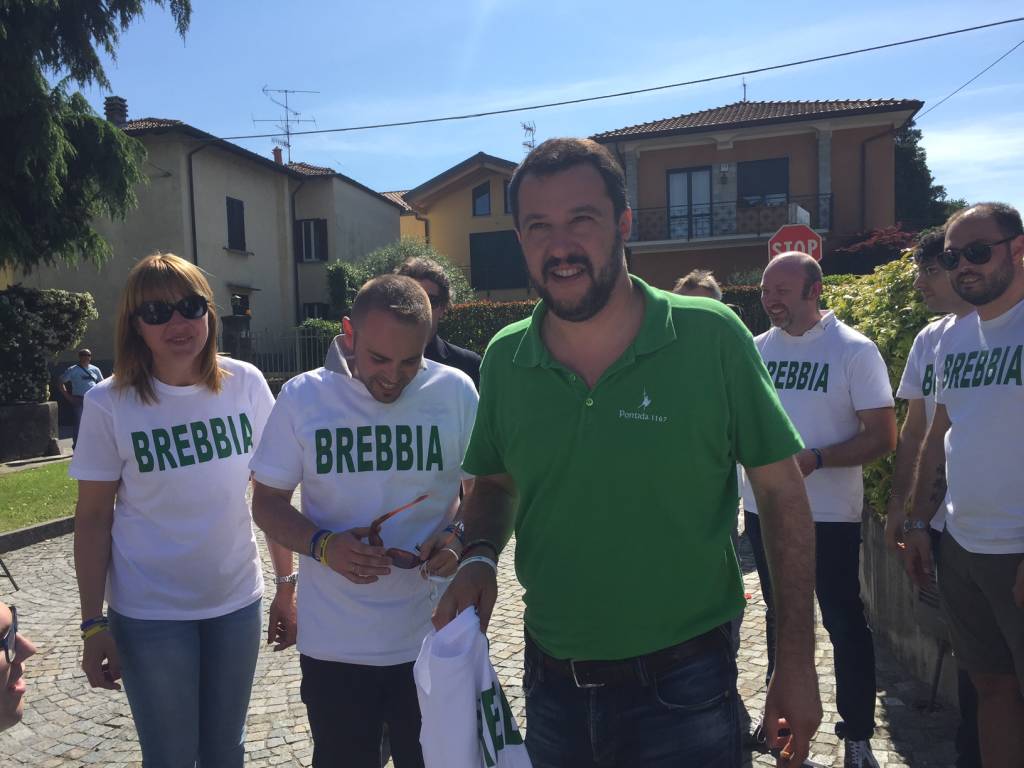 Matteo Salvini a Brebbia