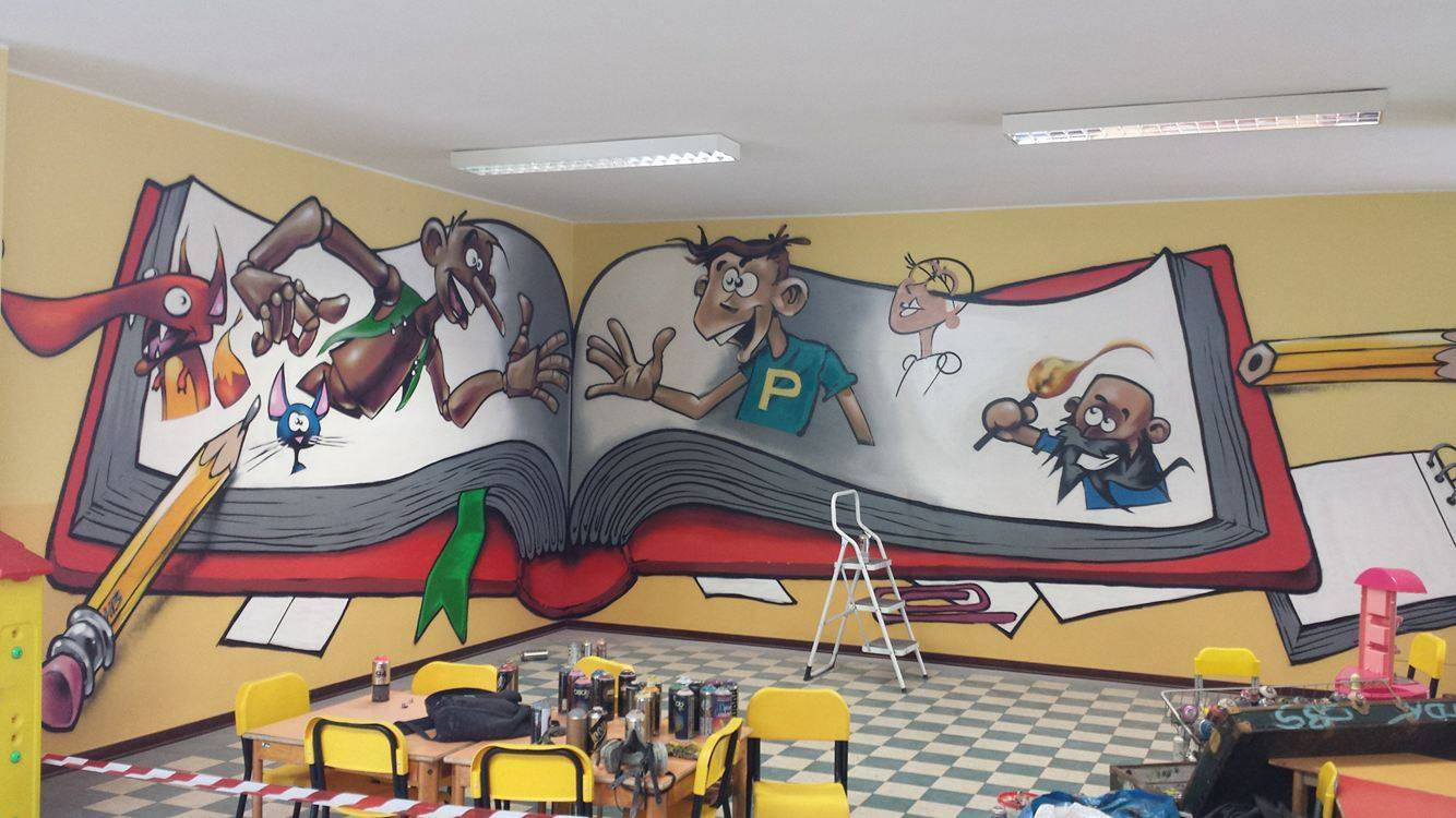 murale Pinocchio Gallarate
