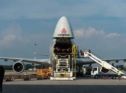 Il gigante di Cargolux in tour anche a Malpensa