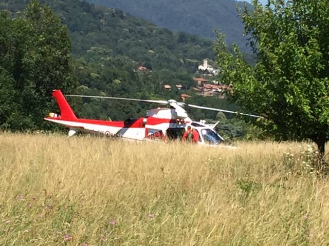 Il salvataggio del parapendista