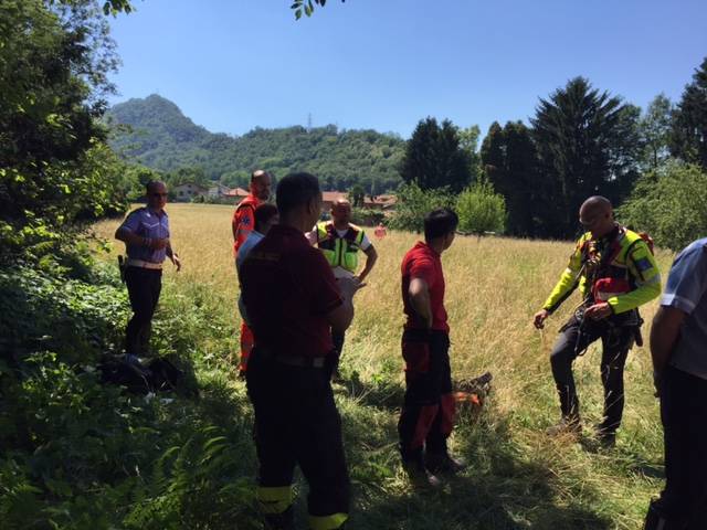 Il salvataggio del parapendista