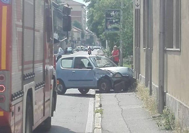 Tamponamento a catena a Busto Arsizio