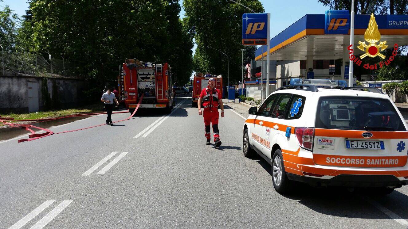 incendio castellanza ex crespi legnano